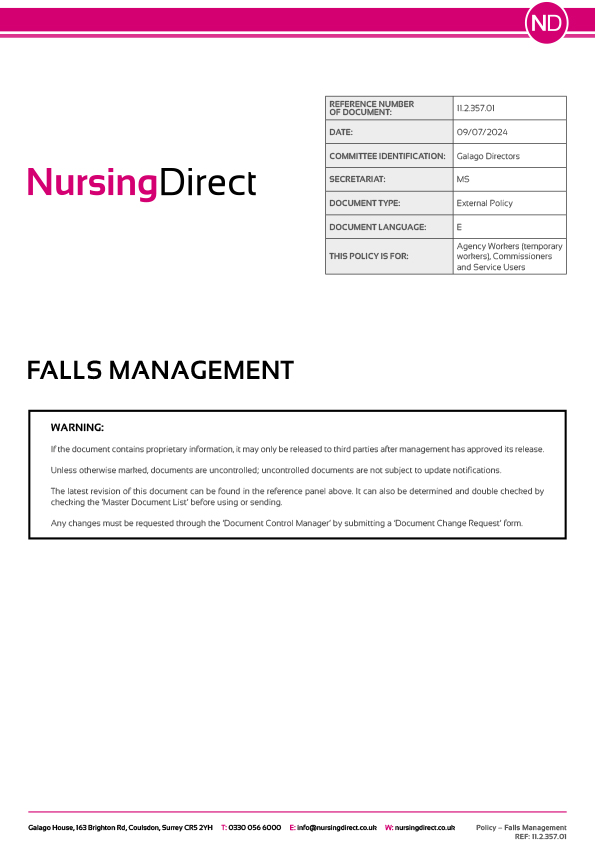 Falls Management