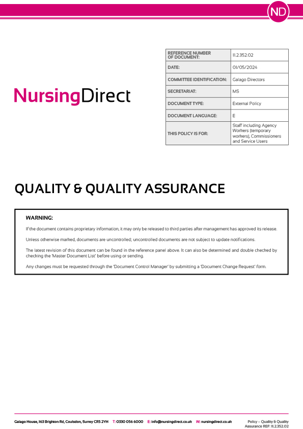 Quality and Quality Assurance